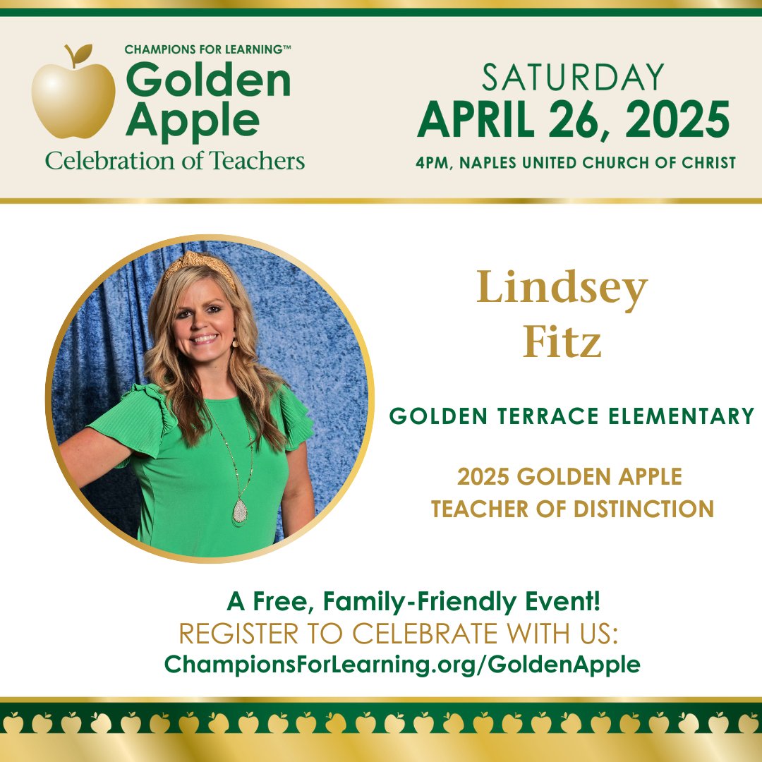 Lindsay Fitz utilizes the "Igniting Collaboration While Enhancing Engagement" high impact practice to empower students to lead their own learning through positive experiences and collaboration. 
championsforlearning.org/golden-apple-e…