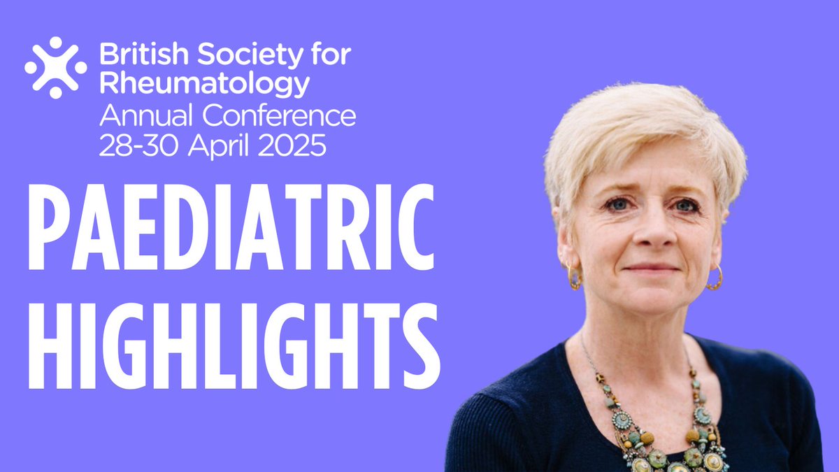 📢Calling all paediatrics! #BSR25 is almost here - Check out our top paediatric highlights from a packed Annual Conference programme 🔗Read our latest blog now: bit.ly/3EOSB3J