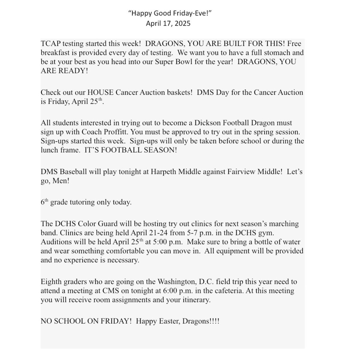 DicksonMiddleSchool (@dmsdragons) on Twitter photo 