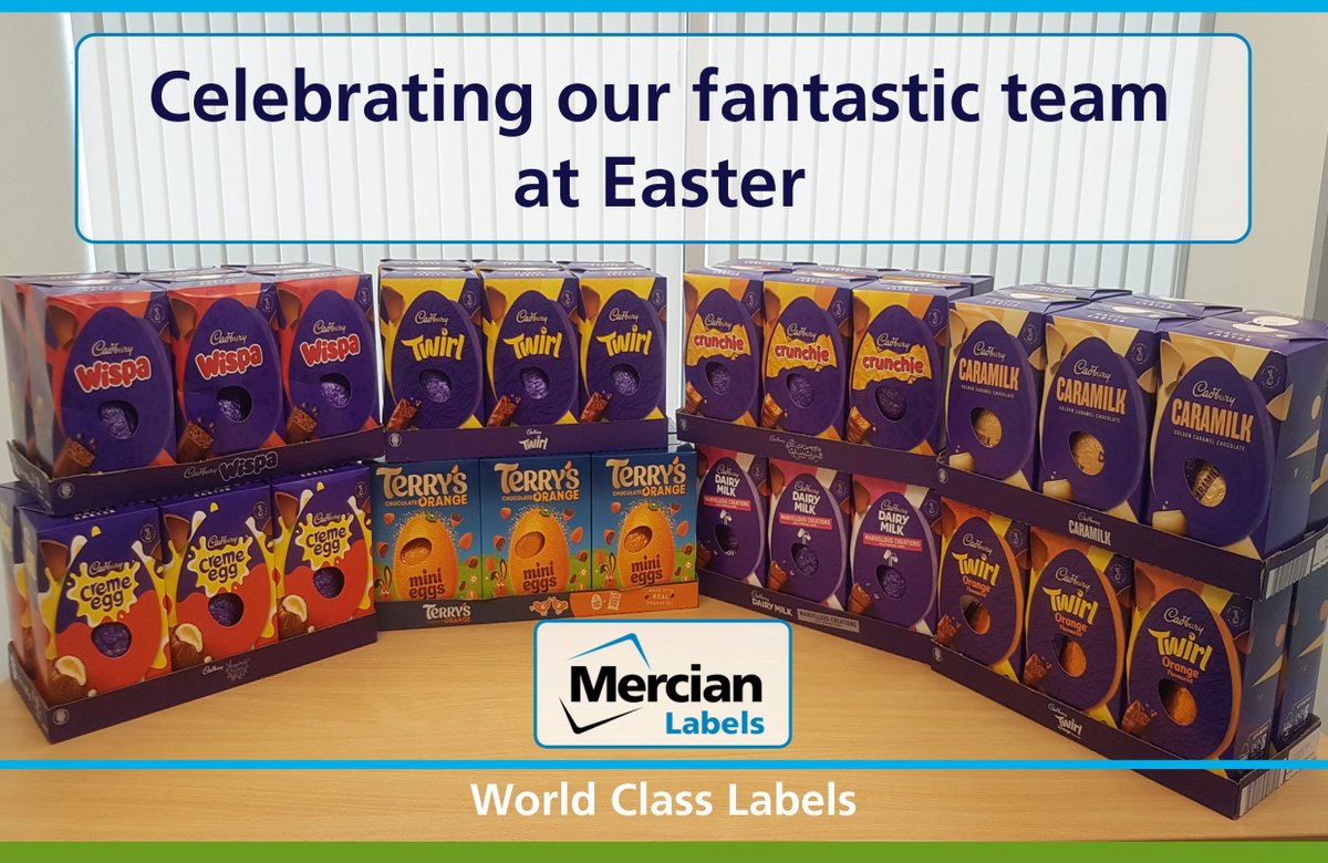 A sweet surprise for the Mercian Labels team today as everyone has been treated to an Easter egg to celebrate the season and as a token of appreciation 🍫. It’s the little things that make a difference! 💛
#EasterAtWork #TeamMercian #EmployeeAppreciation #MercianLabels