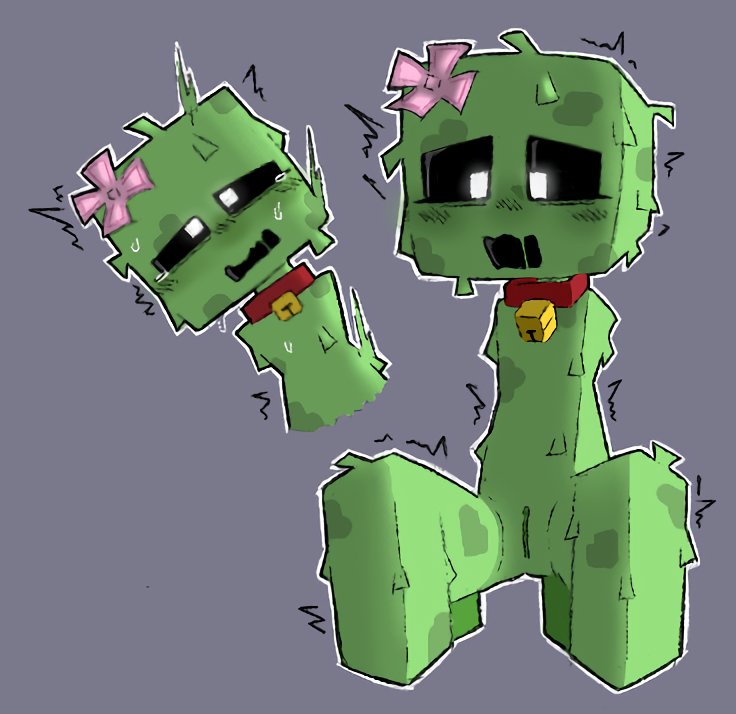 FurryChannel's tweet photo. Creeper aww man 🟩🌸 https://t.co/49RBl570IP