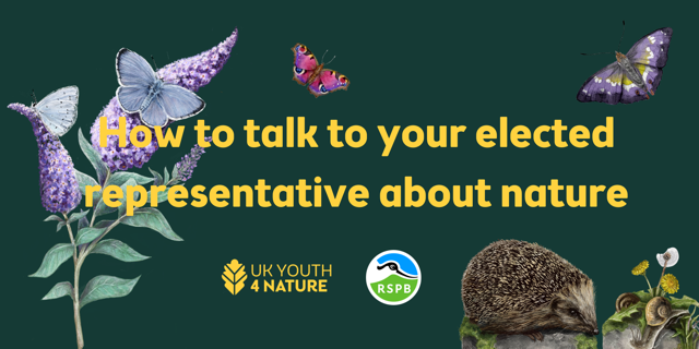 Want to speak up for nature? 

We're teaming up with <a href="/ukyouth4nature/">UK Youth for Nature</a> for a free online event for 18-35s on Thurs, May 1, 6-7:30pm.

Get tips on how to talk to politicians &amp; make your voice heard.

Reserve your space 👇
eventbrite.co.uk/e/how-to-talk-…