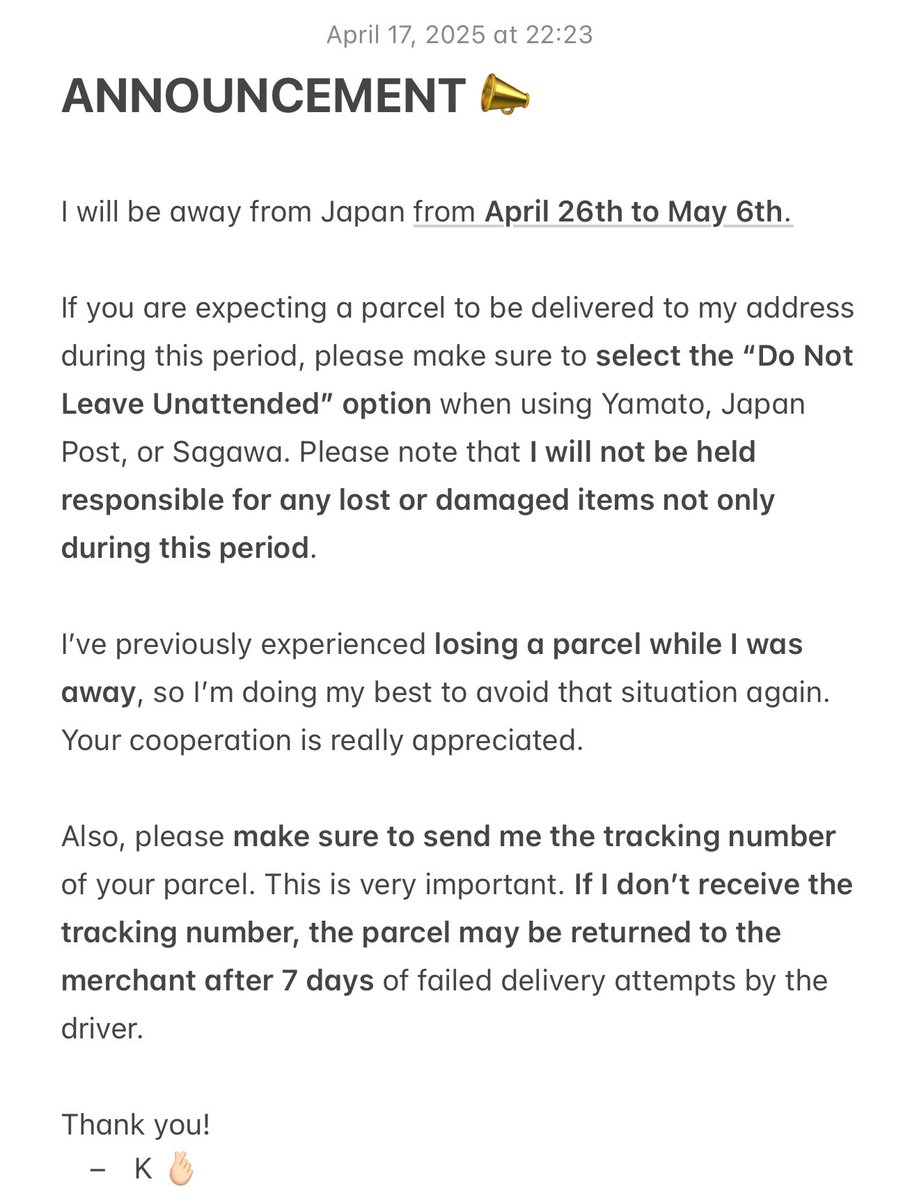 Saki’s — Japan Address Rental tweet media