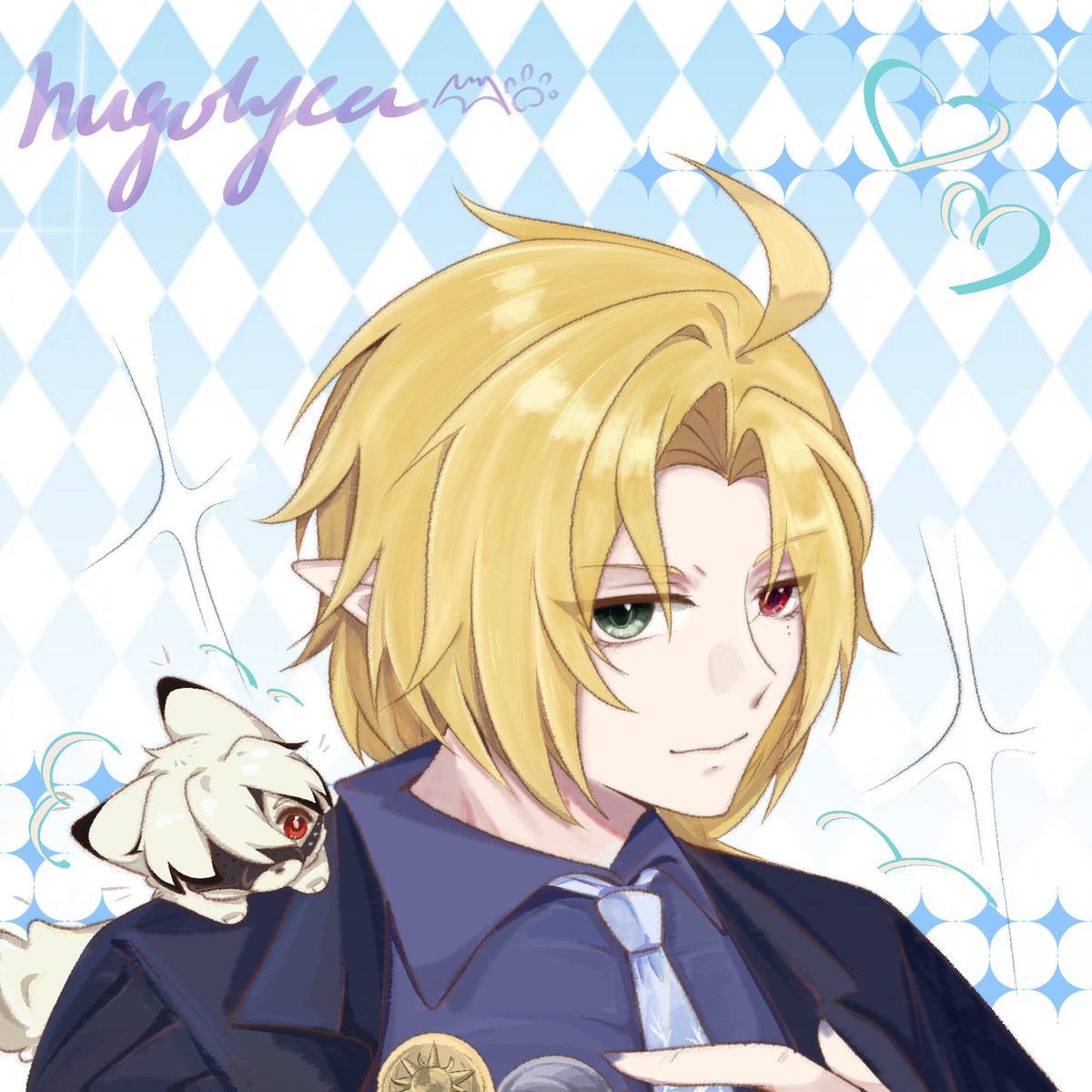 snowfoxer's tweet photo. Close-knit little wolves are a must for successful men. 
not very good at drawing human（
#hugolyca #crownwolf #ヒュゴライ https://t.co/WYsIAdH64z
