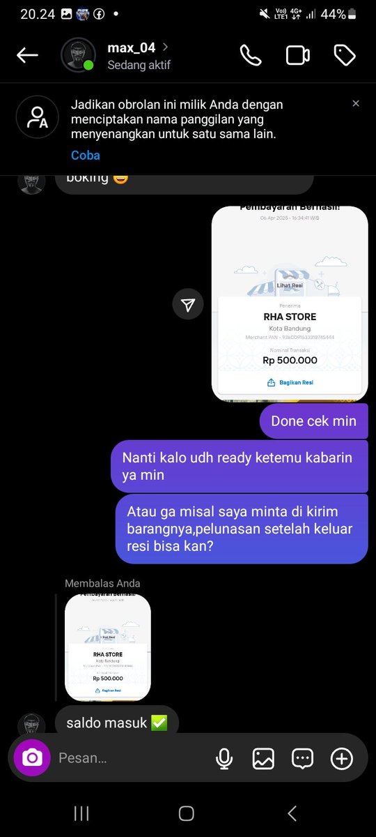 dorsjs12's tweet photo. Usernam ig: voltcyber_v4 / max04 akun doxing berkedok penipuan. Hati2 bila transaksi dengannya, apalagi sampai percaya dengan isi tiap postingan dan storynya, cukup saya yang menjadi korban, jangan sampai ada korban selanjutnya  @dhemit_is_back @volcyber_v4 https://t.co/ncSyGd0YVZ