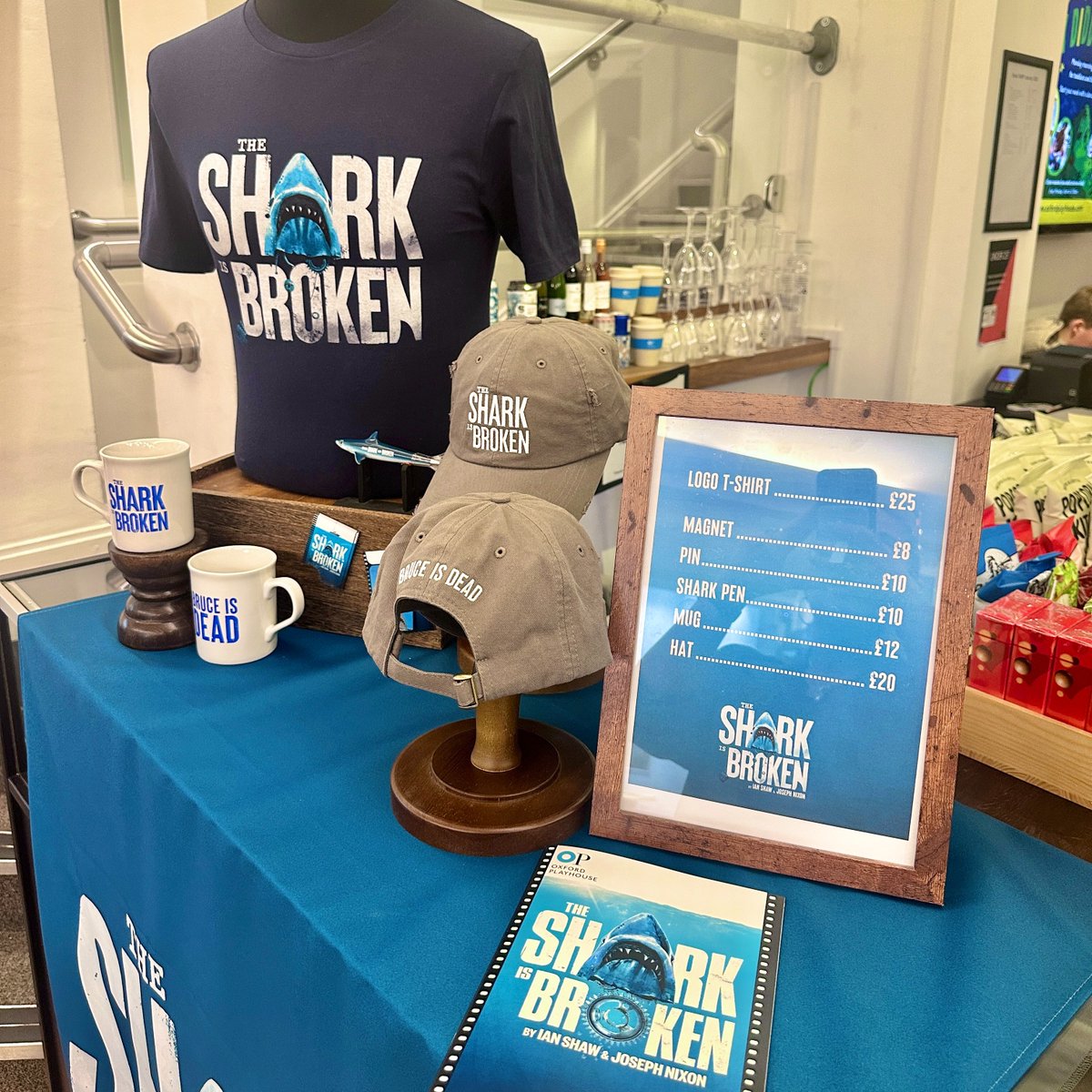 Missed your chance to grab that 'Bruce is Dead' cap? 🧢
Still thinking about the shark pen that got away? 🖊️🦈

Don’t worry—the Shark Is Broken online shop has you covered!

Shop here: tmstor.pulse.ly/cwd3d9vuyd

#TheSharkIsBroken #UKTheatre #UKTour #JAWS
