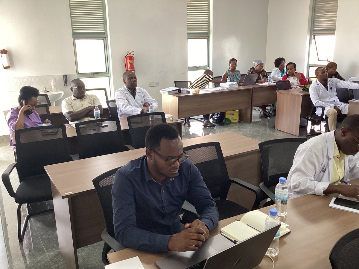 GSU_Rwanda's tweet photo. Happening now, a team of @GSU_Rwanda and @NIHR_GSU is conducting a Site Initiation Visit for #PENGUIN to highlight the process and what needed for @HospitalChuk team to implement #PENGUIN successfully @Uni_Rwanda, @UCmhs, @Fostino21, @kfaisalhospital https://t.co/eDVAvPVxO6