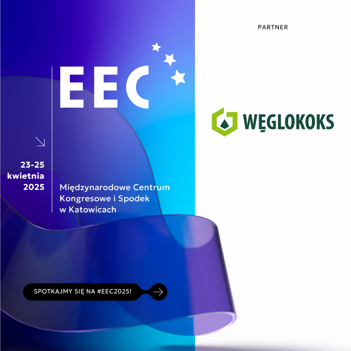 ⌛️Trwa odliczanie do <a href="/EECKatowice/">EEC Katowice, Poland</a>!
Węglokoks SA będzie obecny nie tylko na scenie panelowej – zapraszamy także do odwiedzenia naszego stoiska.
🔎Znajdziecie nas tuż przy wejściu do strefy VIP w sali wielofunkcyjnej.
🗓️ Rejestracja trwa do 22.04 do godz. 15:00.
🤝 Do zobaczenia!