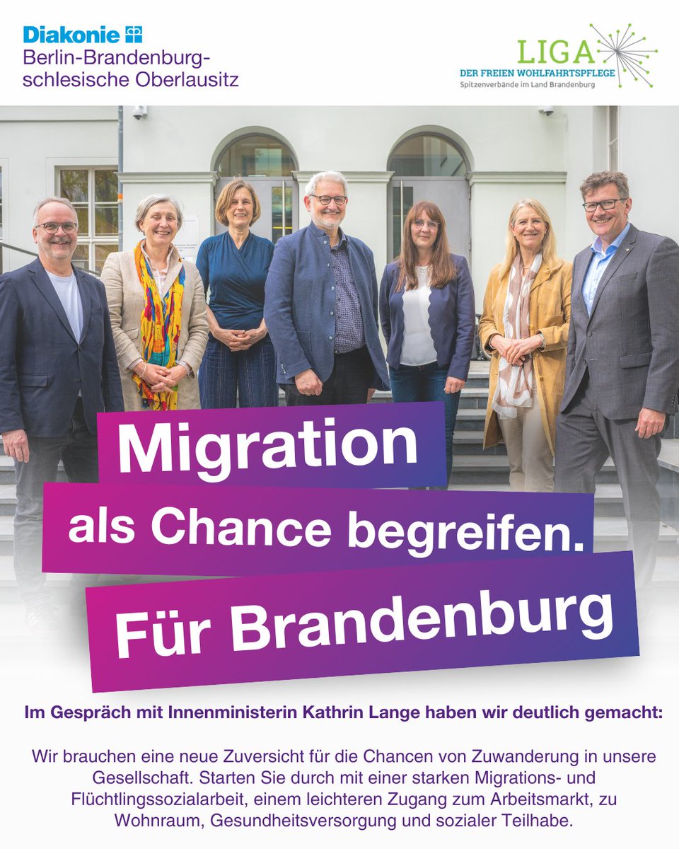 Migration ist zuvorderst kein Sicherheitsproblem, sondern kann eine große #Chance für das Land #Brandenburg sein. Dafür braucht es mutige Schritte in der #Integrationspolitik, die wir gestern mit Katrin Lange, Ministerin für Inneres und Kommunales besprochen haben. Ein