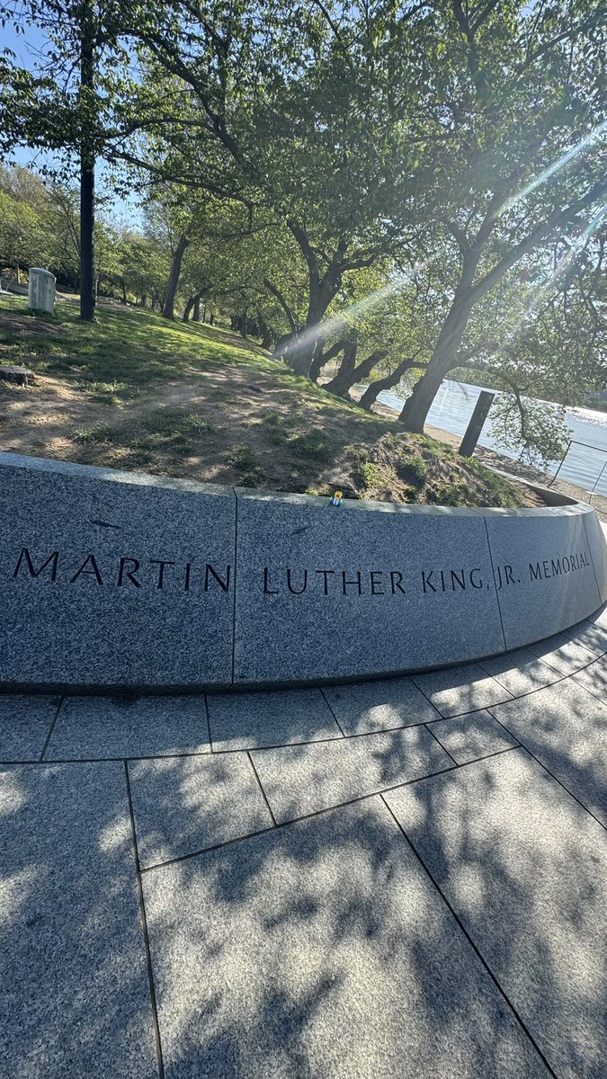 TYLERNOL_R's tweet photo. #TrumpDuck checking out the Martin Luther King Jr. Memorial first. Wow that’s a big statue! I have a dream! https://t.co/MZSm4MQdmv