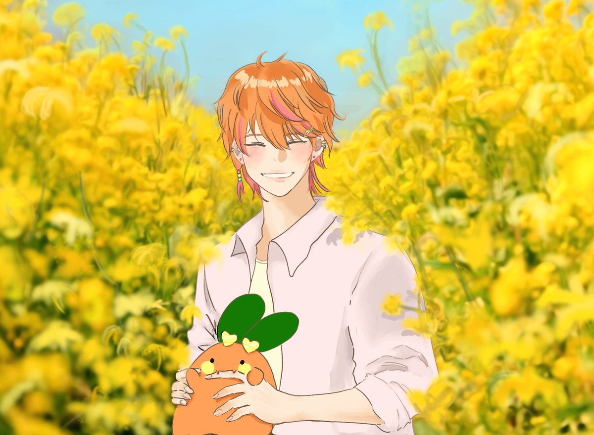 #요즘히피그림
유채꽃은 이미 졌지만 그래도..🫶