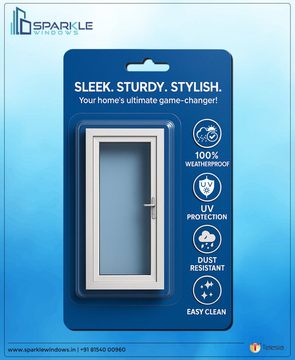 WindowsSparkle's tweet image. Your home’s superhero is here—weatherproof, UV-proof, dust-resistant, and super easy to clean! More than just a frame—it&apos;s innovation at its best!🌟

#SparkleWindows #ModernWindows #WeatherproofWindows #UVProtection #WindowGoals  #AIWindow #AITrend #PremiumWindows #AIImageTrend