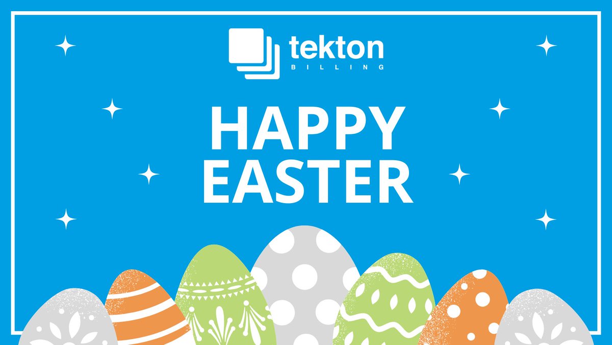 🐰🍫 Happy Easter from all of us at Tekton Billing! 🍫 🐰
Wishing everyone a wonderful Easter weekend! We hope you enjoy the break…and all the chocolate!
We’re back in the office as usual on Tuesday.
#HappyEaster #billing #billingsoftware #telecoms #telecommunications.