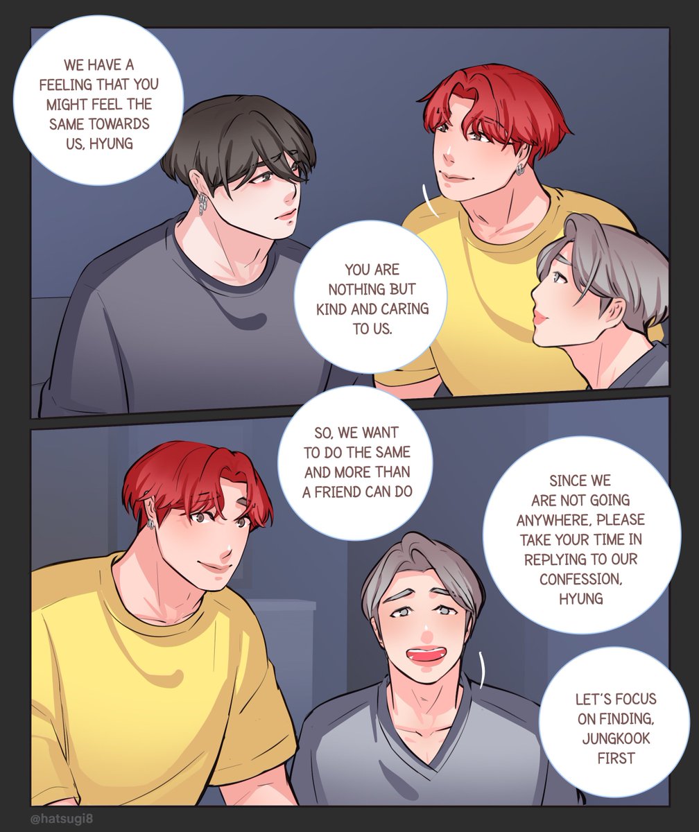 Hatsugi8's tweet photo. [BFS au - 86] (1/2)  #btsfanart 
We reach the end of Yoonminseok's side story! https://t.co/sPtOkcKhBE