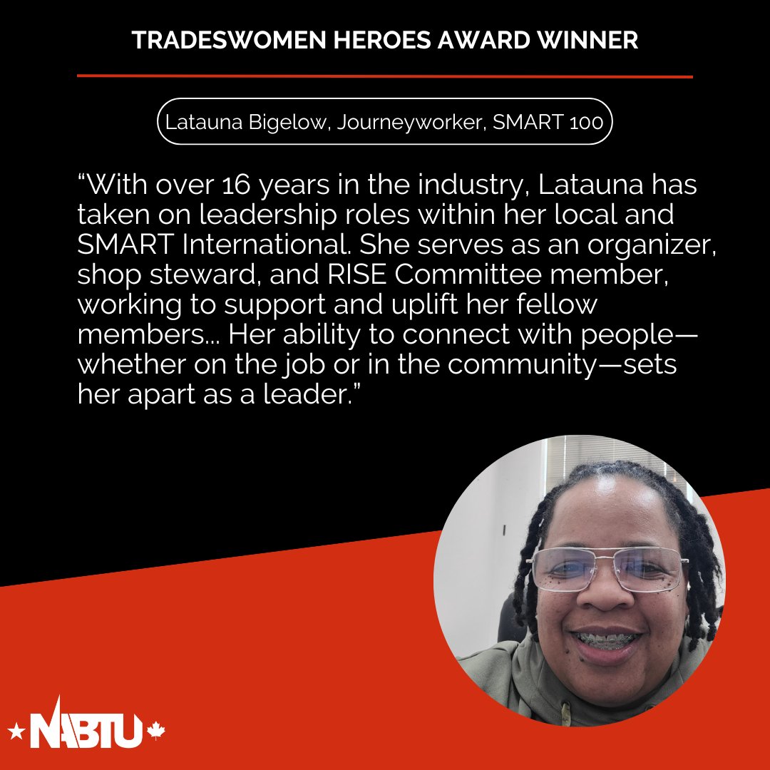 _TWBN_'s tweet image. Drumroll please .....
Congrats to April's Tradeswomen Heroes Award winners! 💪