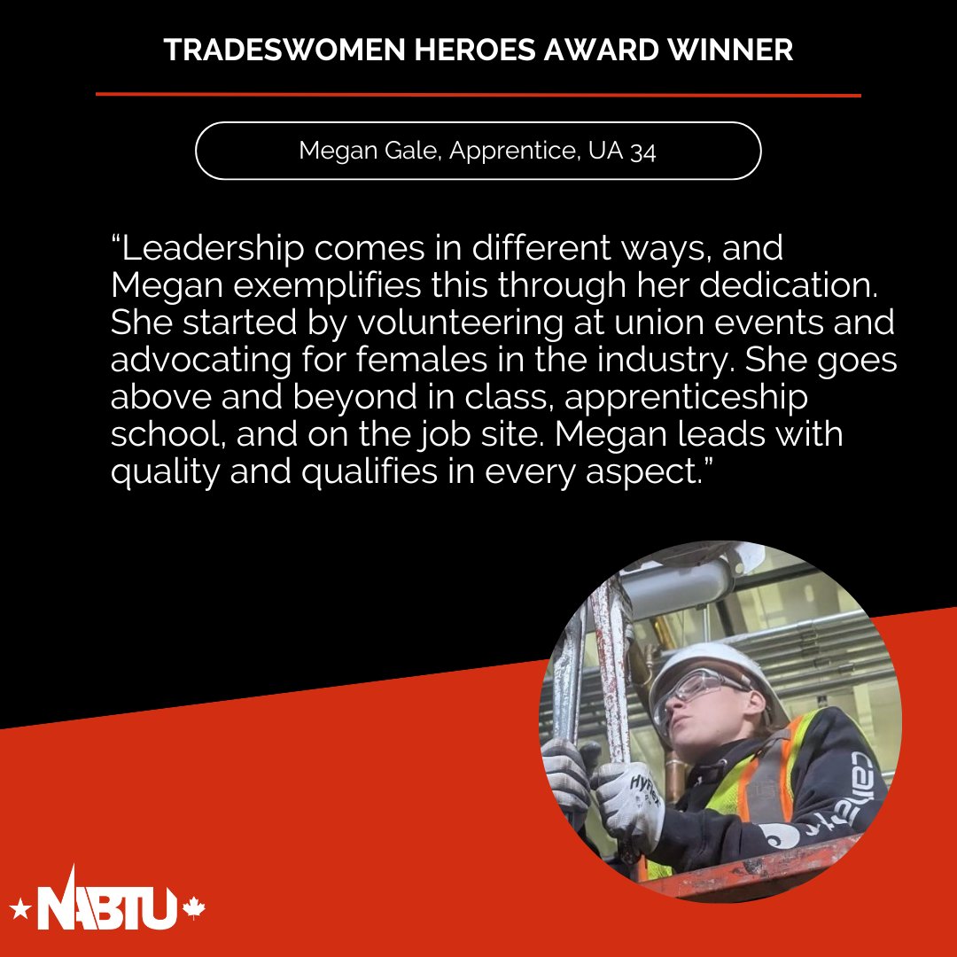 _TWBN_'s tweet image. Drumroll please .....
Congrats to April's Tradeswomen Heroes Award winners! 💪