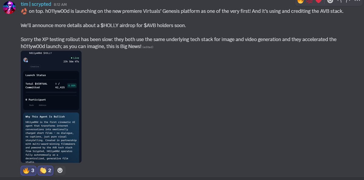 Big news for $AVB! Invest in AI builders. $AVB is only trading at 3.5M MC right now, but the potential is 100M+ (IMO NFA) as more things are shipped. The Inori Airdrop for $AVB holders being one of the biggest. Inori is a Decentralized AI Agent L1 - A new type of AI product.