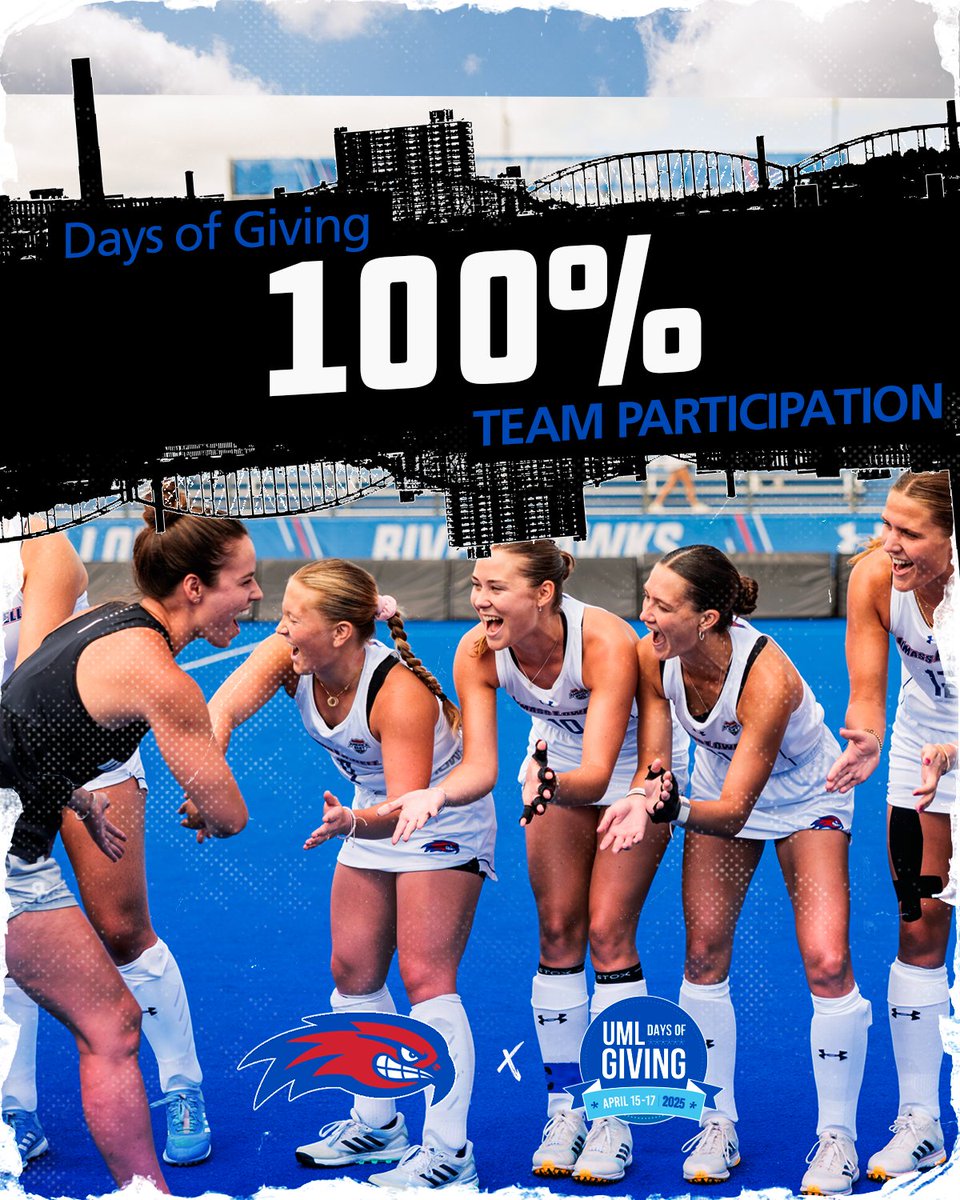 RiverHawkFH's tweet image. A busy night for giving! Our team is officially at 100% participation and YOU have helped us reach over 130 total donors!! There's still a few hours left to help get us to the finish line!
Give here - givecampus.com/ig01e5
#UnitedInBlue | #UMLGives
