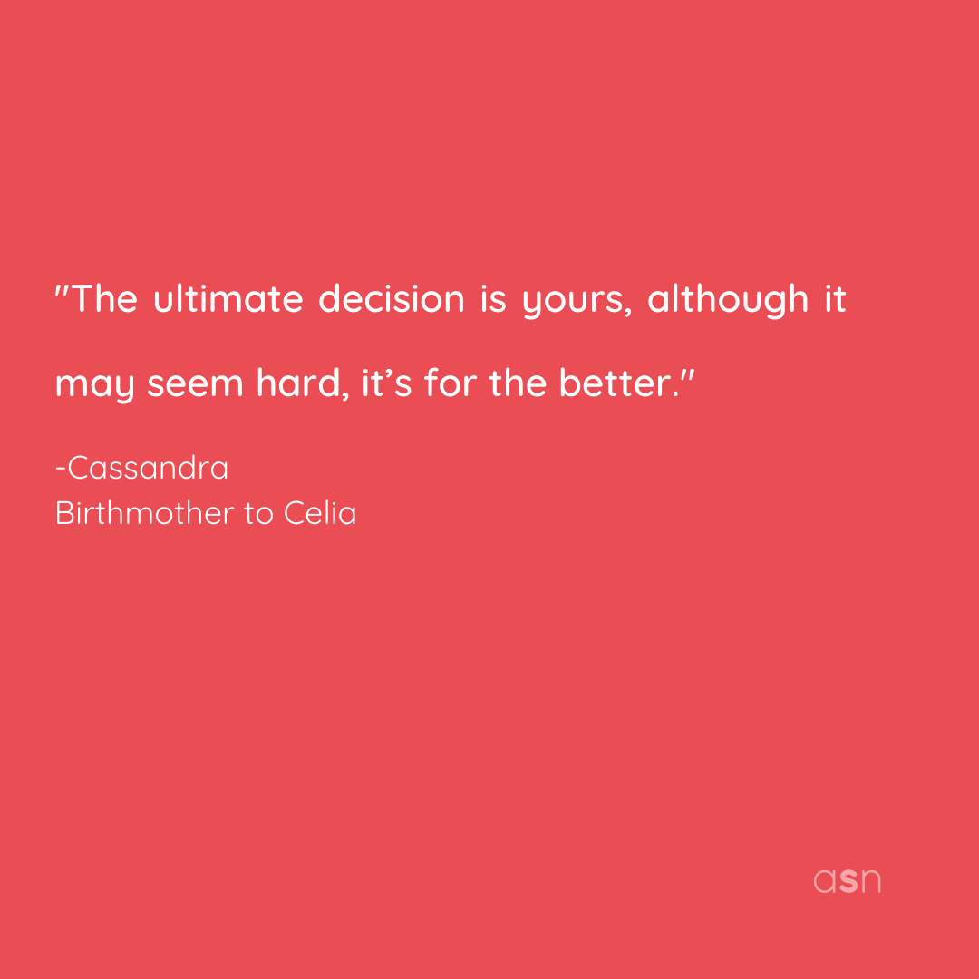 asn_adoption's tweet photo. 💖 "The ultimate decision is yours, although it may seem hard, it’s for the better." 💖
-Cassandra
Birthmother to Celia
.
Read more birthmother stories by visiting us online at: https://t.co/8MARzCbG2b (or click the link in our bio!) https://t.co/54Kzhztyct
