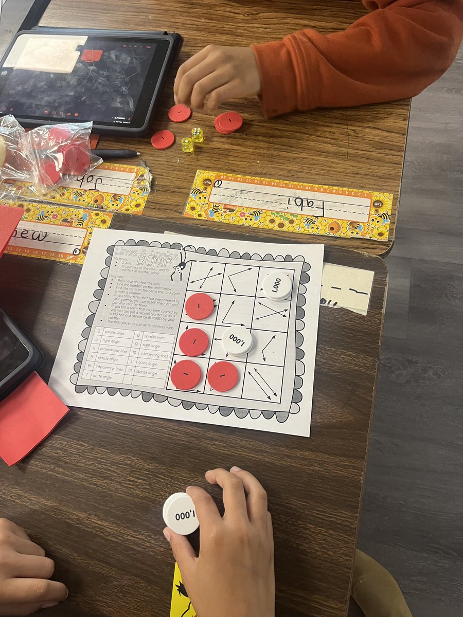 STAAR review - we had so much fun playing line and angle BUMP