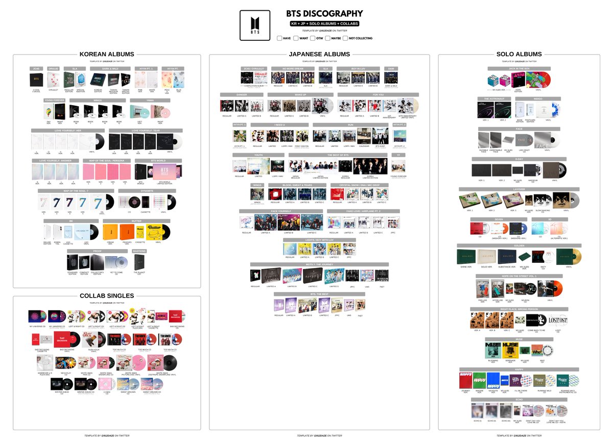 BTS CD アルバム まとめて 特集】BTS 韓国アルバム 全作品 まとめ|K-POP・アジア