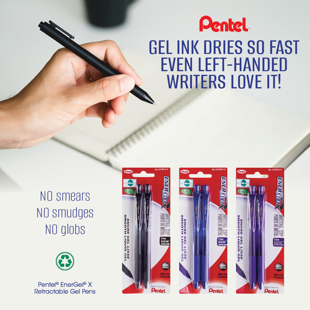ChristiesOP's tweet photo. Smooth. Bold. No smudges.
Once you try EnerGel, there’s no going back!

#PenGameStrong https://t.co/59xJdGvblj