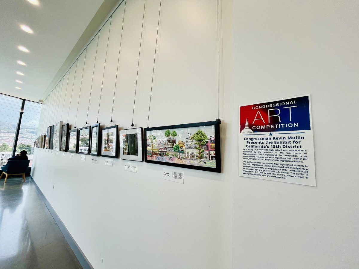SSF Parks & Recreation (@ssfparksandrec) on Twitter photo Donโt miss the Congressional Art Competition Exhibit on the 3rd floor of the Library | Parks & Recreation Center.
๐จ Presented by <a href="/Repkevinmullin/">Kevin Mullin</a>, featuring student art from CAโs 15th District
๐๏ธ Winning piece will hang in the U.S. Capitol!
๐ Free & open to the public
<a href="/CityofSSF/">South San Francisco</a> Donโt miss the Congressional Art Competition Exhibit on the 3rd floor of the Library | Parks & Recreation Center.
๐จ Presented by <a href="/Repkevinmullin/">Kevin Mullin</a>, featuring student art from CAโs 15th District
๐๏ธ Winning piece will hang in the U.S. Capitol!
๐ Free & open to the public
<a href="/CityofSSF/">South San Francisco</a>