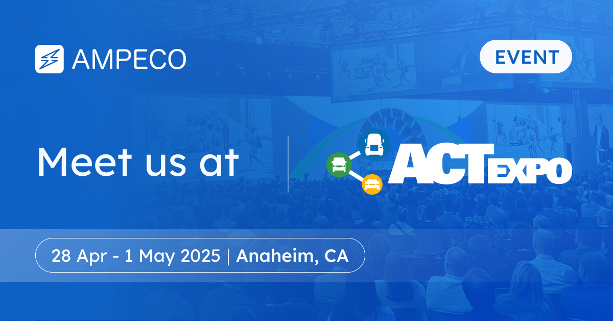 🚚 AMPECO is revving up for the Advanced Clean Transportation (ACT) Expo from April 28 to May 1 in Anaheim, California
📅 Learn more about AMPECO's attendance at ACT Expo and schedule a meeting with our team: ampeco.com/events/meet-am…