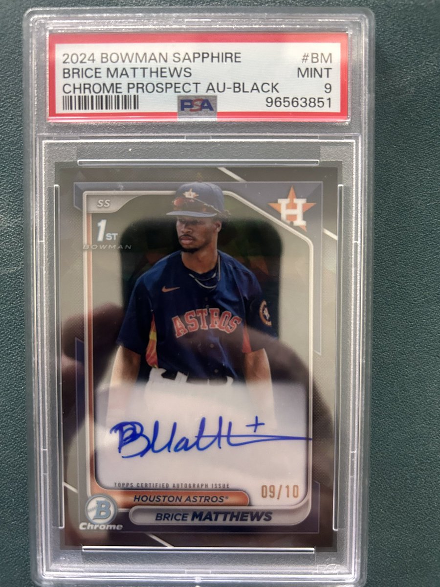 UnicornJohnCard's tweet photo. @ThatDude_Hut $375 Matthews 
$130 king Felix https://t.co/td455wzROD