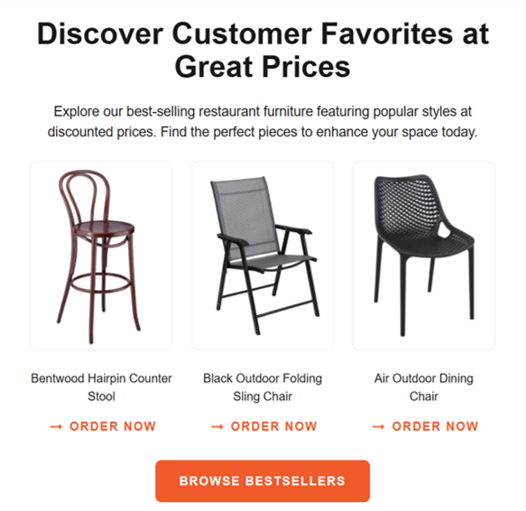 RestFurnPlus's tweet image. Check out this week's newsletter featuring current trends in bar designs, best selling products, mid-century bar stools and outdoor table tops.
mailchi.mp/1a59fa5051be/c…