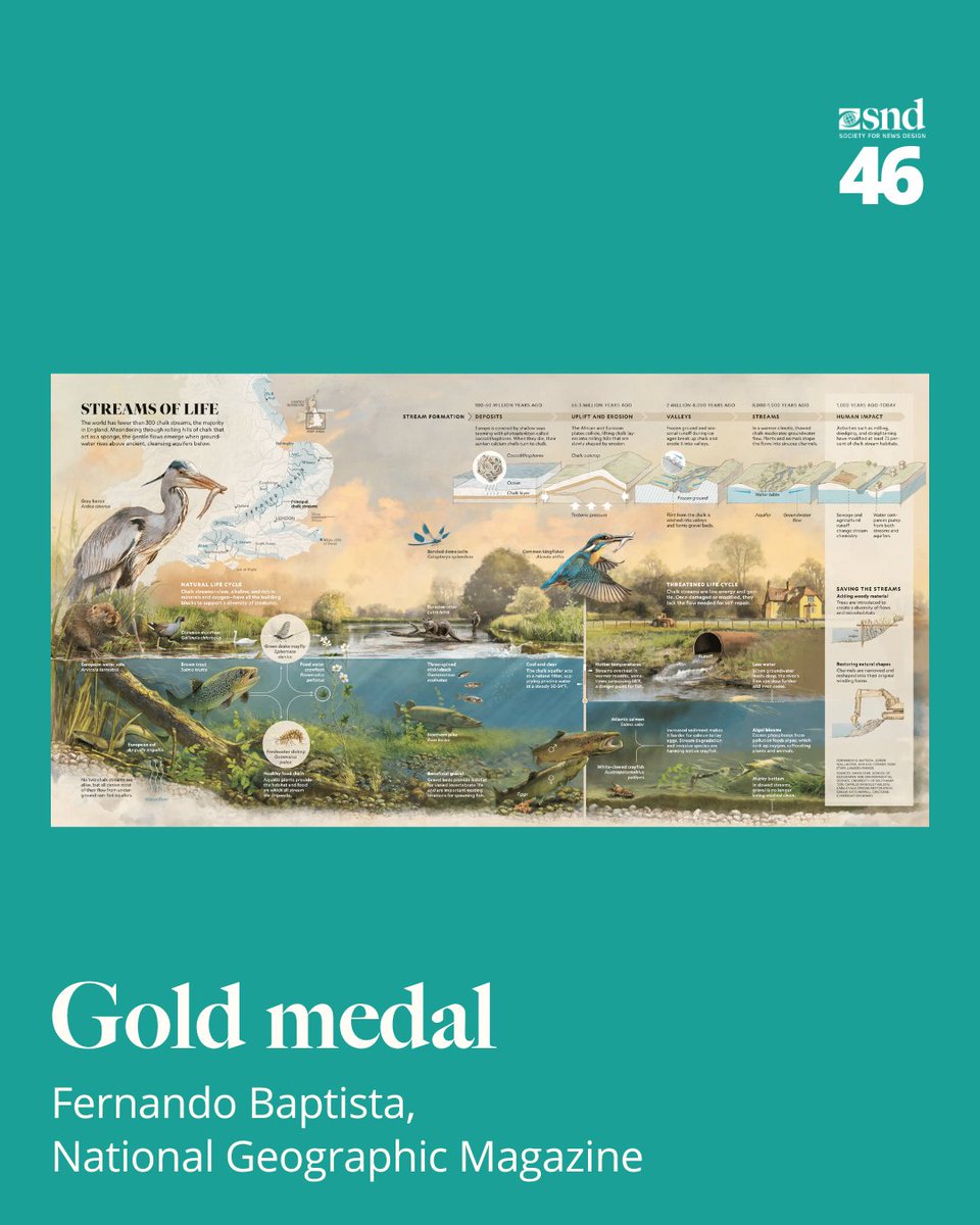 Society for News Design (@snd) on Twitter photo An #SND46 gold medal has been awarded to <a href="/fg_baptista/">Fernando Baptista</a> for his @natgeo Individual: Print Infographics Portfolio. An #SND46 gold medal has been awarded to <a href="/fg_baptista/">Fernando Baptista</a> for his @natgeo Individual: Print Infographics Portfolio.