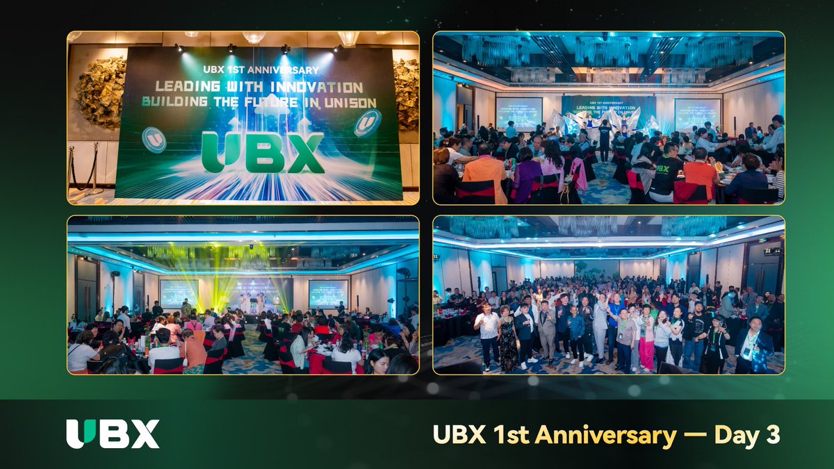 UBX_Official's tweet photo. 🎉 UBX 1st Anniversary Gala Dinner

The first year is just the beginning. Greater glory lies ahead! https://t.co/5iNcebaf54