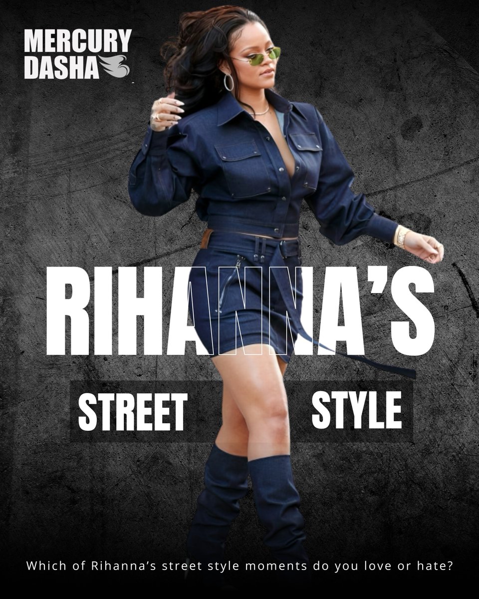 Mercury_Dasha's tweet image. 3 of Rihanna’s boldest street style looks. Which one slays and which one flops? 🖤 Designers, has her style inspired you lately? Drop your thoughts below! #fashtech #fashionai #fashion #fashiondesign #fashiontrends #fashionista