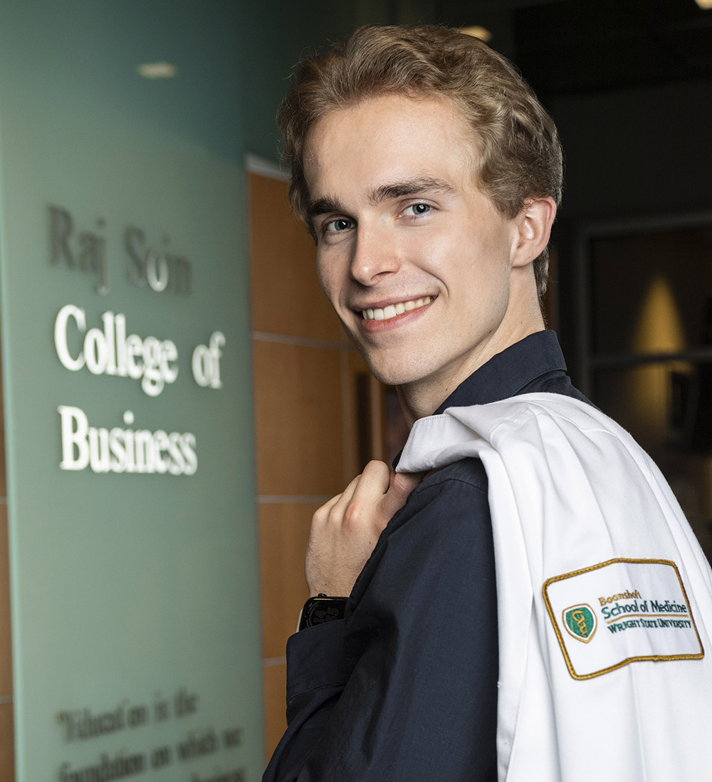 WSU Boonshoft SOM (@wsuboonshoftsom) on Twitter photo Matthew Correll, a graduating senior at <a href="/wrightstate/">Wright State University (Dayton, OH)</a>, is preparing for his next chapter at the Boonshoft School of Medicine.
More about how Correll believes his degree in management and leadership skills will benefit him as a physician bit.ly/42DHRxq. Matthew Correll, a graduating senior at <a href="/wrightstate/">Wright State University (Dayton, OH)</a>, is preparing for his next chapter at the Boonshoft School of Medicine.
More about how Correll believes his degree in management and leadership skills will benefit him as a physician bit.ly/42DHRxq.