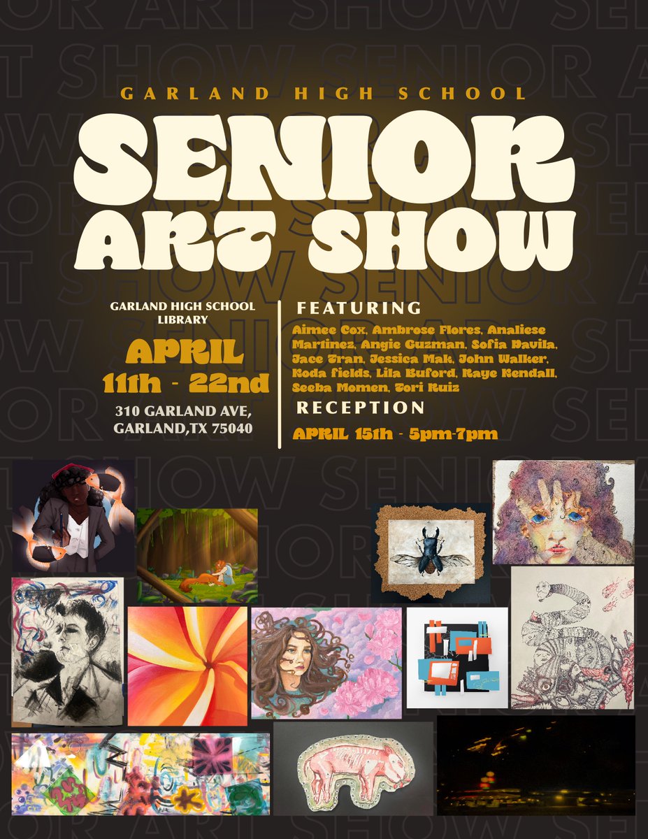 GISD Fine Arts (@gisdarts) on Twitter photo Check out the artwork by our own <a href="/GHS_Owls/">Garland High School</a> I.B. visual arts students at their annual I.B. show. This exhibition, representing two years of work, is part of the scoring criteria towards an I.B. diploma. <a href="/gisdnews/">Garland ISD</a> Check out the artwork by our own <a href="/GHS_Owls/">Garland High School</a> I.B. visual arts students at their annual I.B. show. This exhibition, representing two years of work, is part of the scoring criteria towards an I.B. diploma. <a href="/gisdnews/">Garland ISD</a>