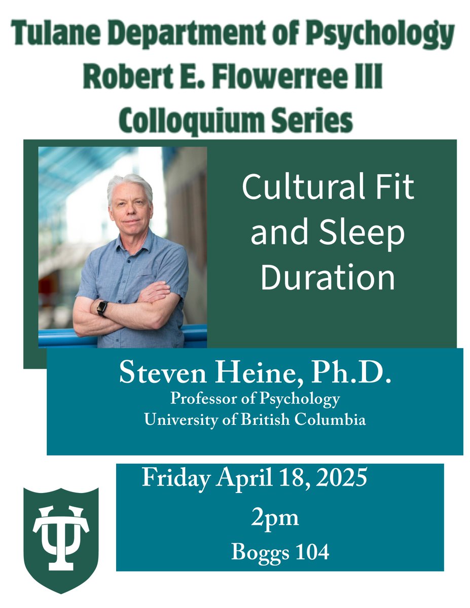 Please join us tomorrow at 2pm Boggs 104 as we welcome Dr. Steven Heine.