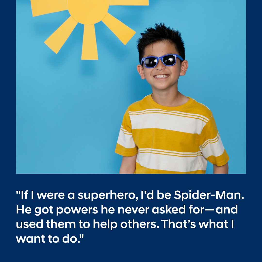 Say hello to Jackson, our new National Youth Ambassador joining Emmy! 👋
He’s a survivor, a soccer lover, and hopes to be a real-life superhero to kids facing cancer.

Drop a 💛 to show him some love, and learn more about his story here:  bit.ly/4lrkf7E