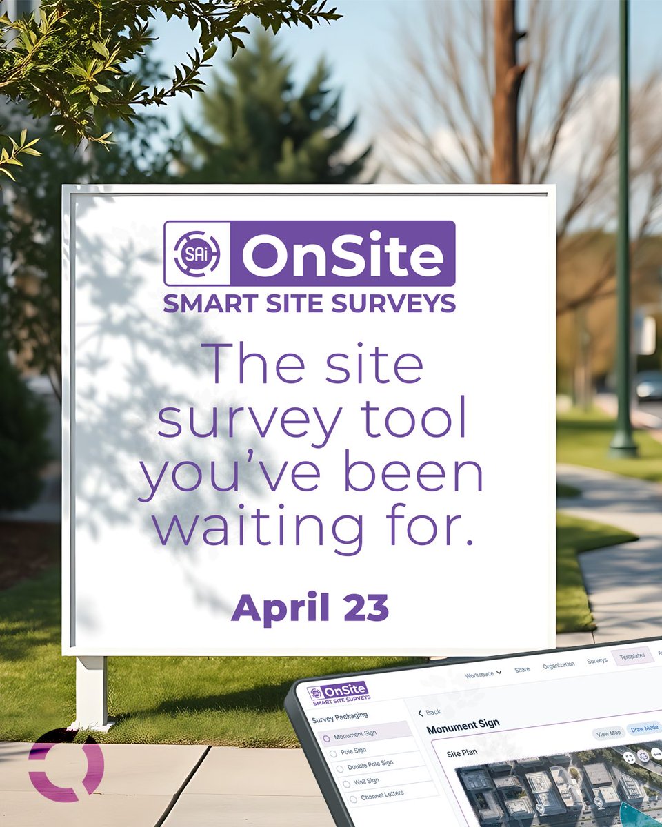ThinkSAi's tweet image. 🚨 SAi OnSite launches April 23!
No more clipboards, missing notes, or job-site chaos.
📲 Capture & share everything—digitally.
Built for sign pros, by sign pros.
👉 Learn more: thinksai.com/onsite-teaser/
#SAiOnSite #SignShop #PrintWorkflow #SiteSurvey