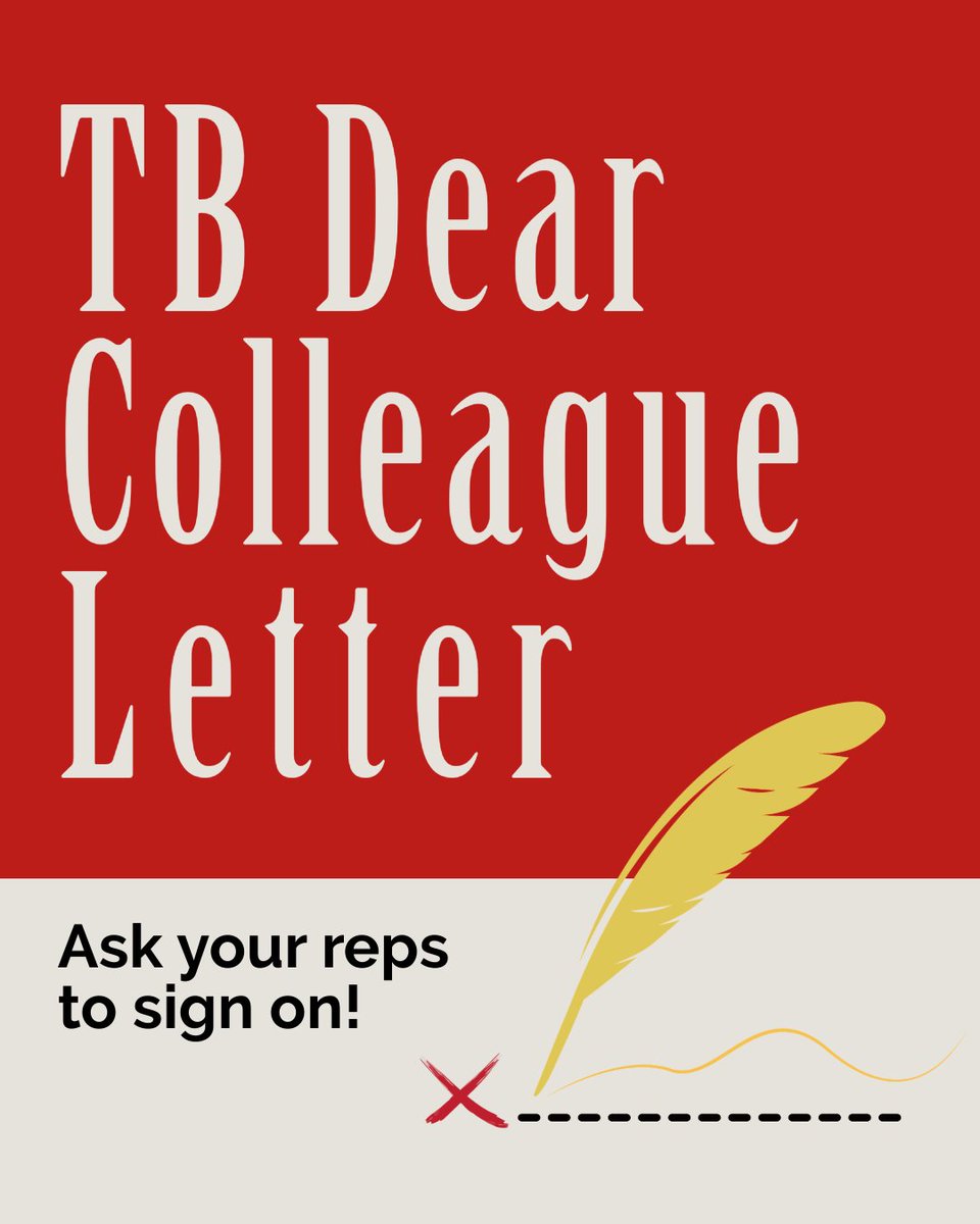 Let's keep the #TBHillDay energy going! Join us in urging both the House and Senate to support the #Tuberculosis Dear Colleague Letter! Your rep's signature can make a big difference and help save lives. Contact them now! tbfighters.org/templates/dear…