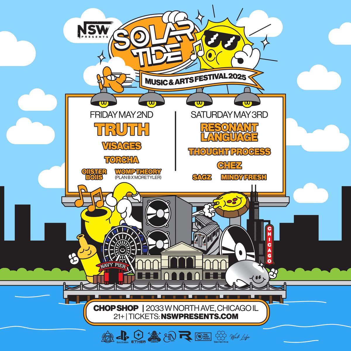 ONE. WEEK. OUT.

Solar Tide 2025 kicks off next Thursday w/ a special edition of Sound Test ft Kursa &amp; friends. Get ready for a full week of music, art, and dance! 🪩✨

Sound Test, Mains, Afters

🎟️ Tickets are moving quickly - gather your crew and let the countdown begin... 🔥