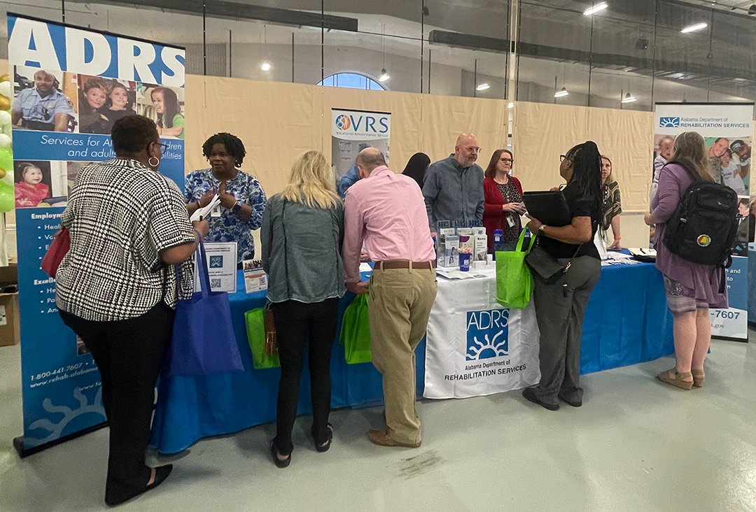 Looking for a job? Plenty of opportunities being shared at today's <a href="/AlabamaSPD/">Alabama State Personnel Department</a> Job Fair at the Crampton Bowl Multiplex in Montgomery. #ADRSfamily is there meeting with potential hires NOW through 3pm. More info - follow link in bio.