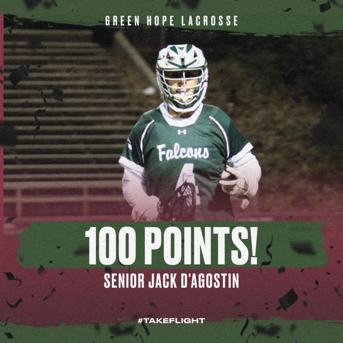 Green Hope Men’s Lacrosse (@greenhopelax) on Twitter photo Milestone Alert! 🦅💯
Captain and 4-year starter Jack D’Agostin has officially crossed the 100-point mark for his career in the 2025 season!
Congrats, Jack—here’s to many more <a href="/HSCLacrosse/">Hampden-Sydney Lacrosse</a> 👏🔥 Milestone Alert! 🦅💯
Captain and 4-year starter Jack D’Agostin has officially crossed the 100-point mark for his career in the 2025 season!
Congrats, Jack—here’s to many more <a href="/HSCLacrosse/">Hampden-Sydney Lacrosse</a> 👏🔥