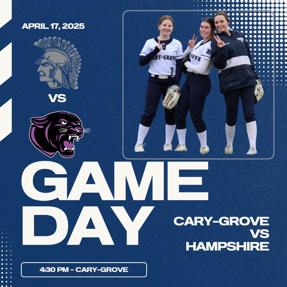 Game day! Trojans play the Whippurrs at home at 4:30 today!  
#WeBeCG #CGSB #LetsGO #PlayhardPlayTogether