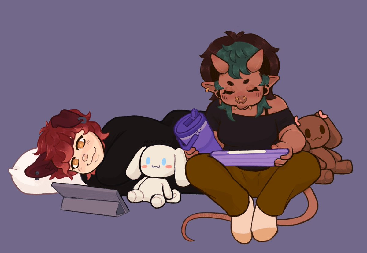 My pookie and I being iPad babies 😭💕