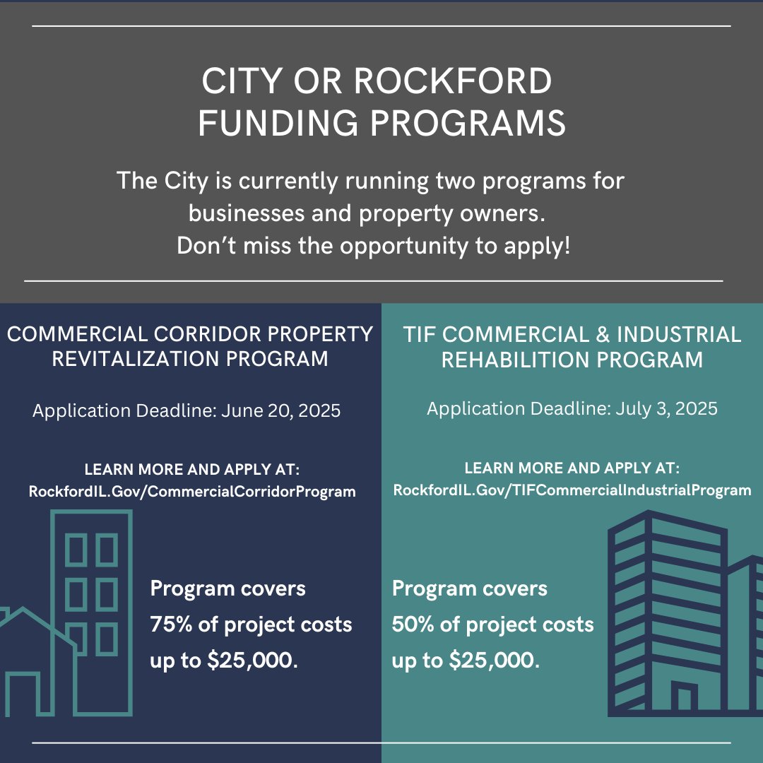 FUNDING PROGRAMS: We are currently running two programs for businesses and property owners. Don't miss the opportunity to apply!