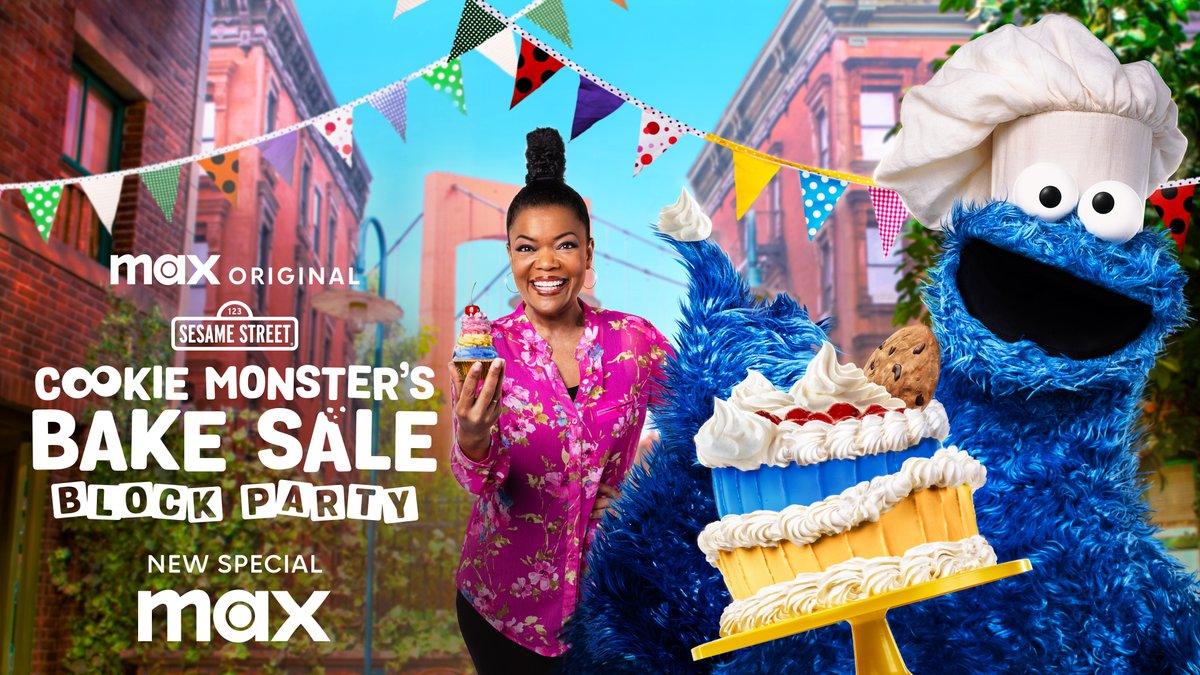 Sugar, spice, &amp; everything nice—plus a little frosting! <a href="/MeCookieMonster/">Cookie Monster</a> and Yvette Nicole Brown host the most delicious challenge yet in Cookie Monster’s Bake Sale: Block Party! Don’t miss the sweetest showdown on @streamonmax. 🍪🎂✨