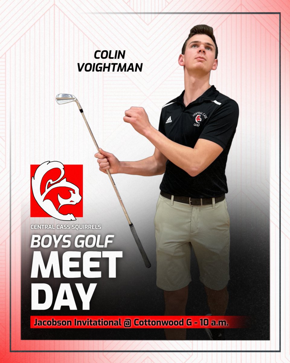 Central Cass is hosting the Jacobson Invitational today at Cottonwood! Start is set for 10 a.m. #squirrelpride