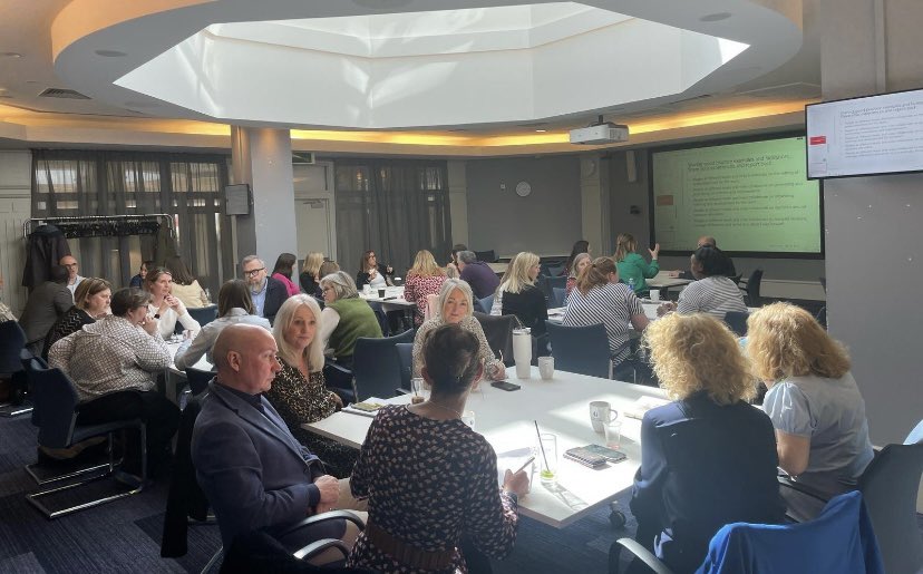 Really cool to share the stage with <a href="/sandramacleod14/">Sandra Macleod</a> to co-deliver the keynote presentation at Strathclyde Business School’s event on distributed leadership in health and care. Great to share our learning with colleagues from across Scotland - thank you for having us!