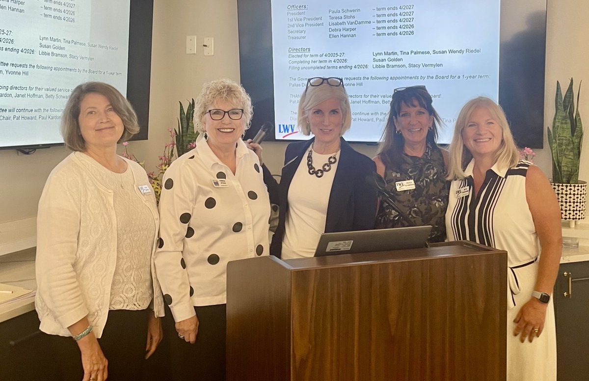 The gavel was passed at this week's LWVCC Annual Meeting welcoming the incoming leadership. Thank you to our previous leadership for all that you do for Collier County, and best wishes to our incoming Board!