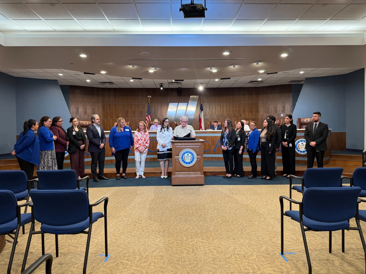 MPU Chair Mr. Amos issued a proclamation for Community Development Week, recognizing the impact of CDBG funding in McAllen. Thanks to the Community Development Advisory Board and City of McAllen Grants Administration and CDBG staff for supporting MPU’s vital projects.